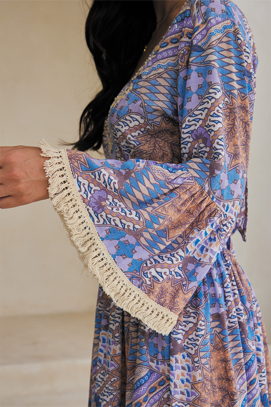 Arabella Shirt – Vintage Print Embroidered