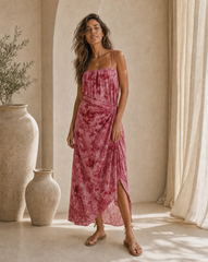 Tina Long Dress // Moonwash Tie Dye