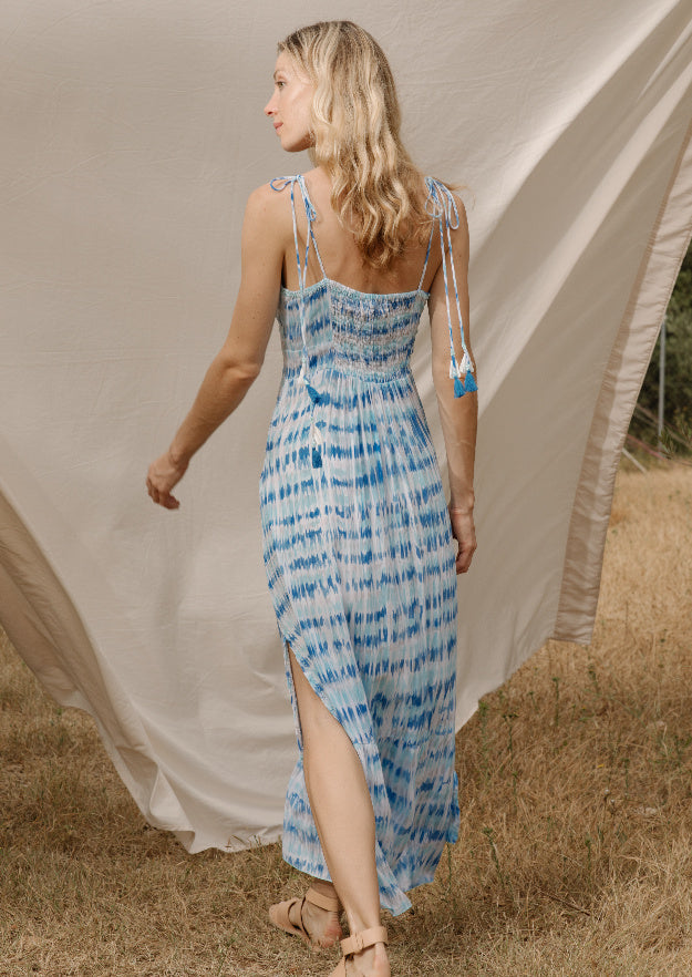 Dixie Long Dress // Puntitos Tie Dye