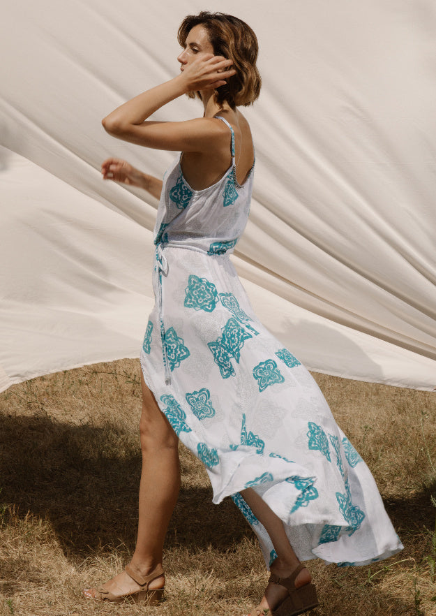 Jade Dress //  Georgette Print