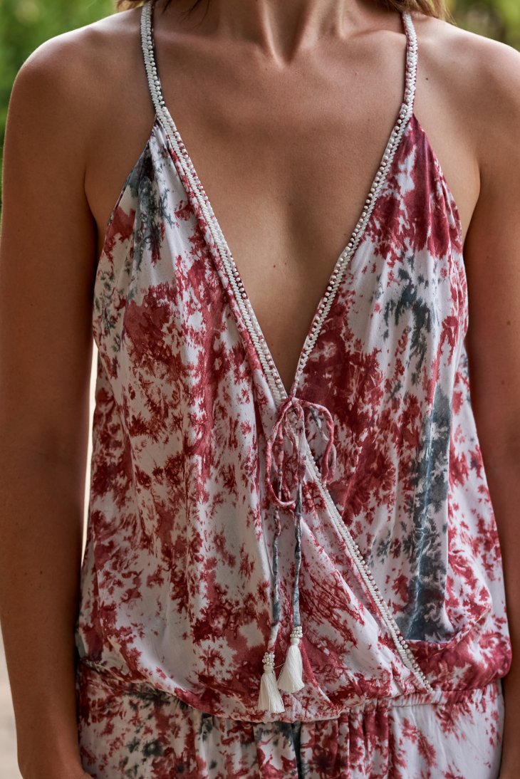 Coco Mini Dress // Salines Tie Dye - Pink