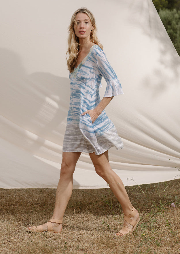 Jasmine Tunic Dress // Petricor Tie Dye