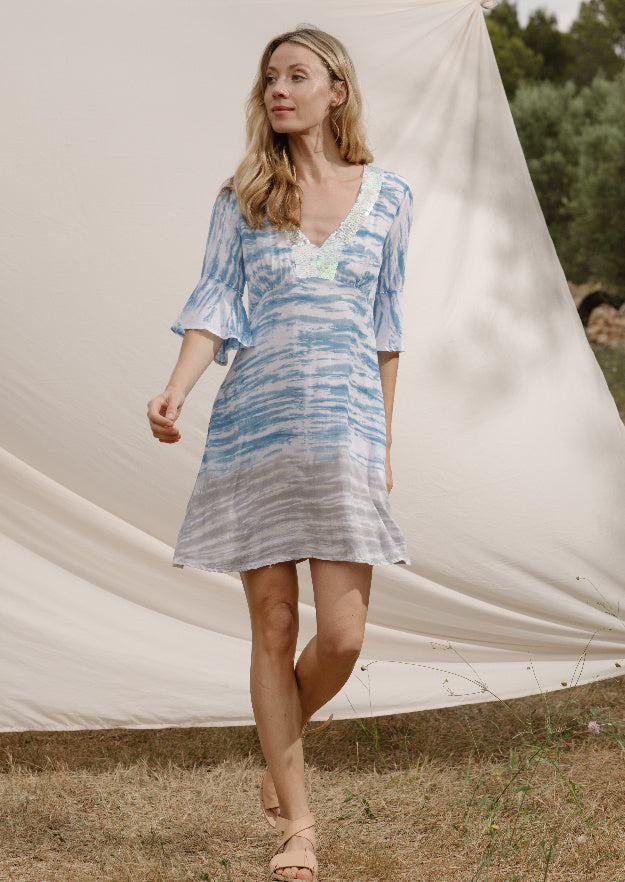 Jasmine Tunic Dress // Petricor Tie Dye