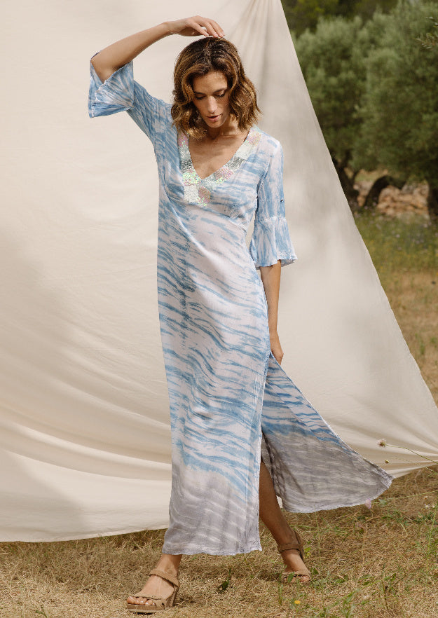 Jasmine Kaftan // Petricor Tie Dye