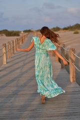 Ines Dress // Tanit Tie Dye - Green