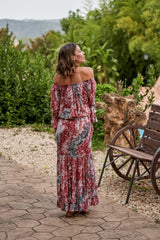 Amara Soiree Dress // Salines Tie Dye - Pink
