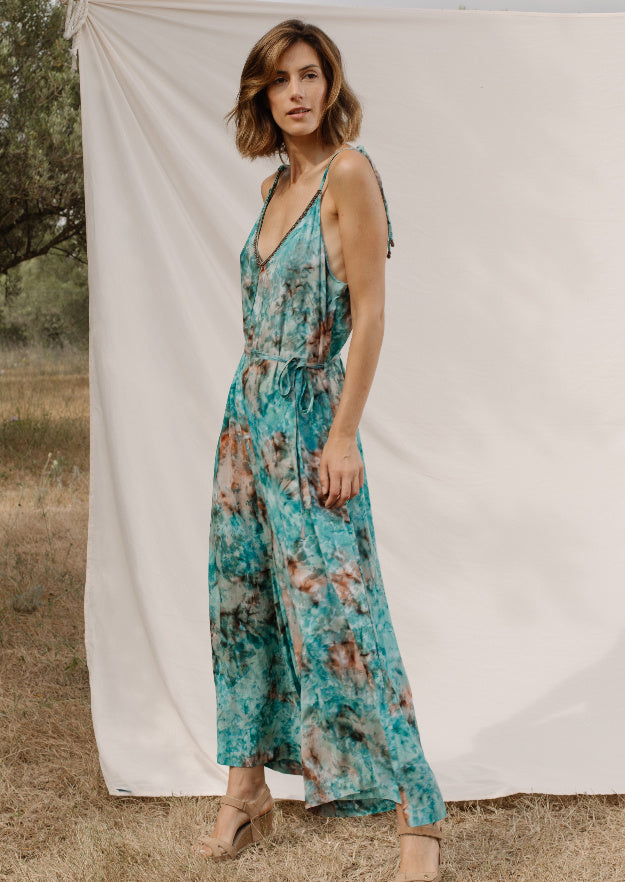 Libby Jumpsuit // Geode Tie Dye