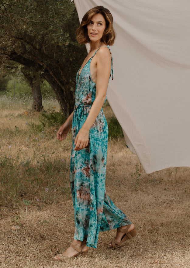 Libby Jumpsuit // Geode Tie Dye