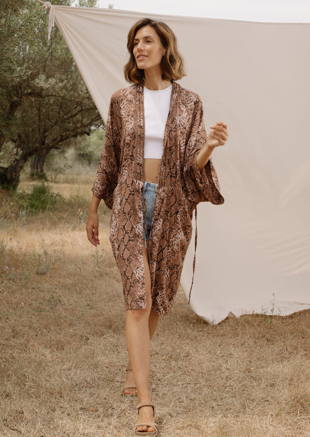 Charo Kimono // Serpent Print