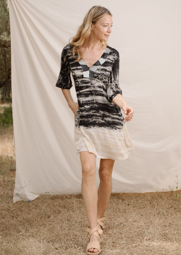 Jasmine Tunic Dress // Petricor Tie Dye