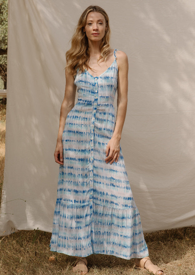 Dixie Long Dress // Puntitos Tie Dye