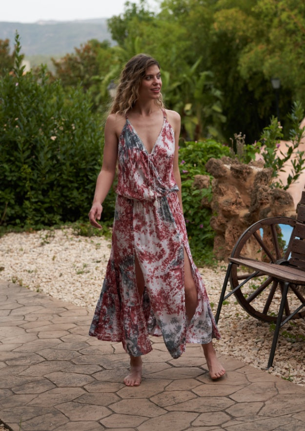 Colette Dress // Salines Tie Dye - Pink