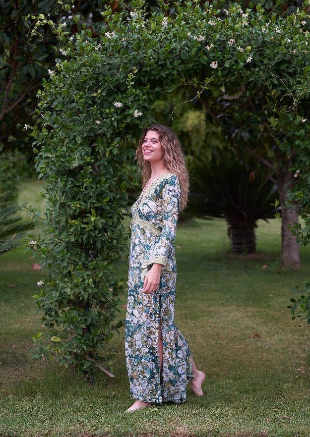 Cora Kaftan // Gertrudis Print - Green