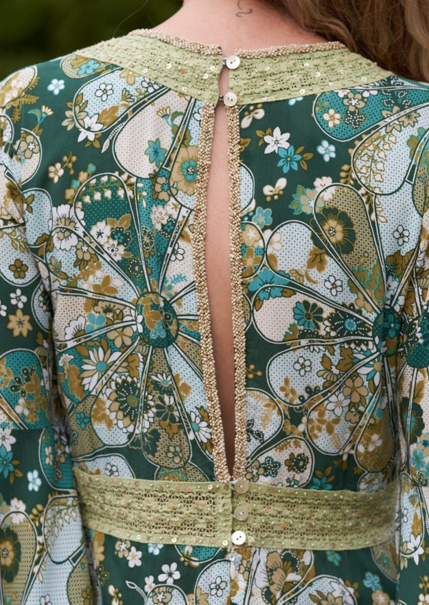 Cora Kaftan // Gertrudis Print - Verde