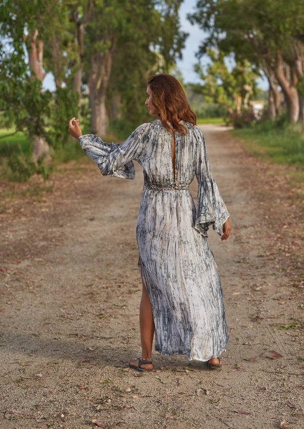 Cora Kaftan // Tanit Tie Dye – Gris