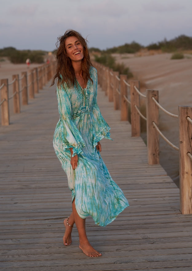 Cora Kaftan // Tanit Tie Dye - Verde