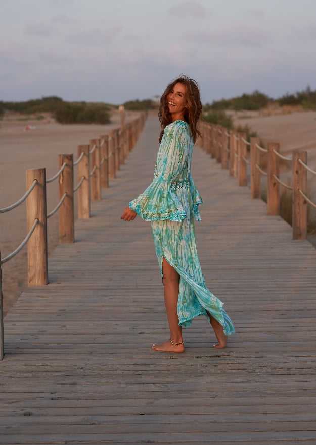 Cora Kaftan // Tanit Tie Dye – Verde