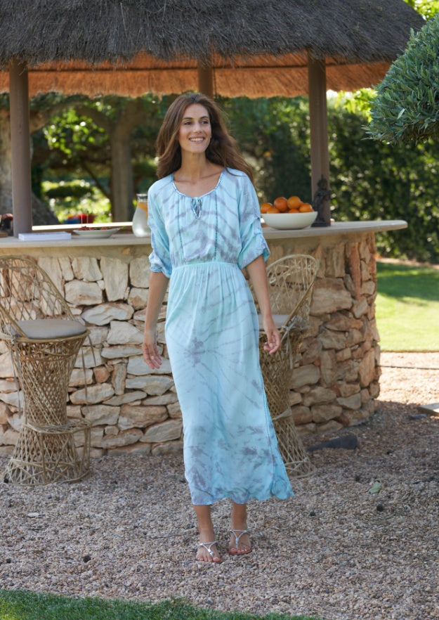 Bella Kaftan // Bassa Tie Dye – Celeste