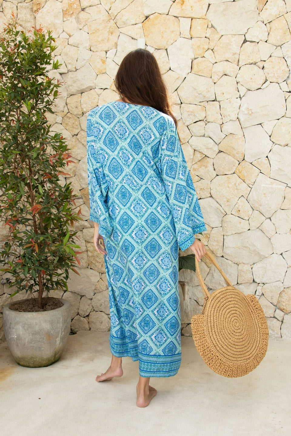 Aluette Kimono // Rombo Print