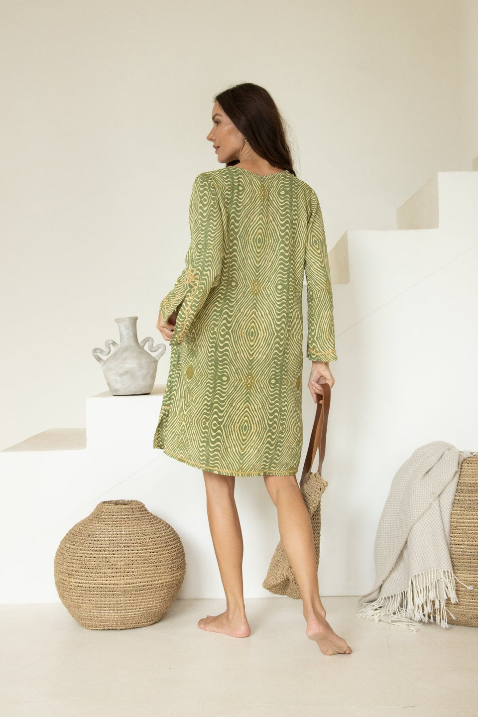 Peregrine Short Kaftan // Ethnic Print