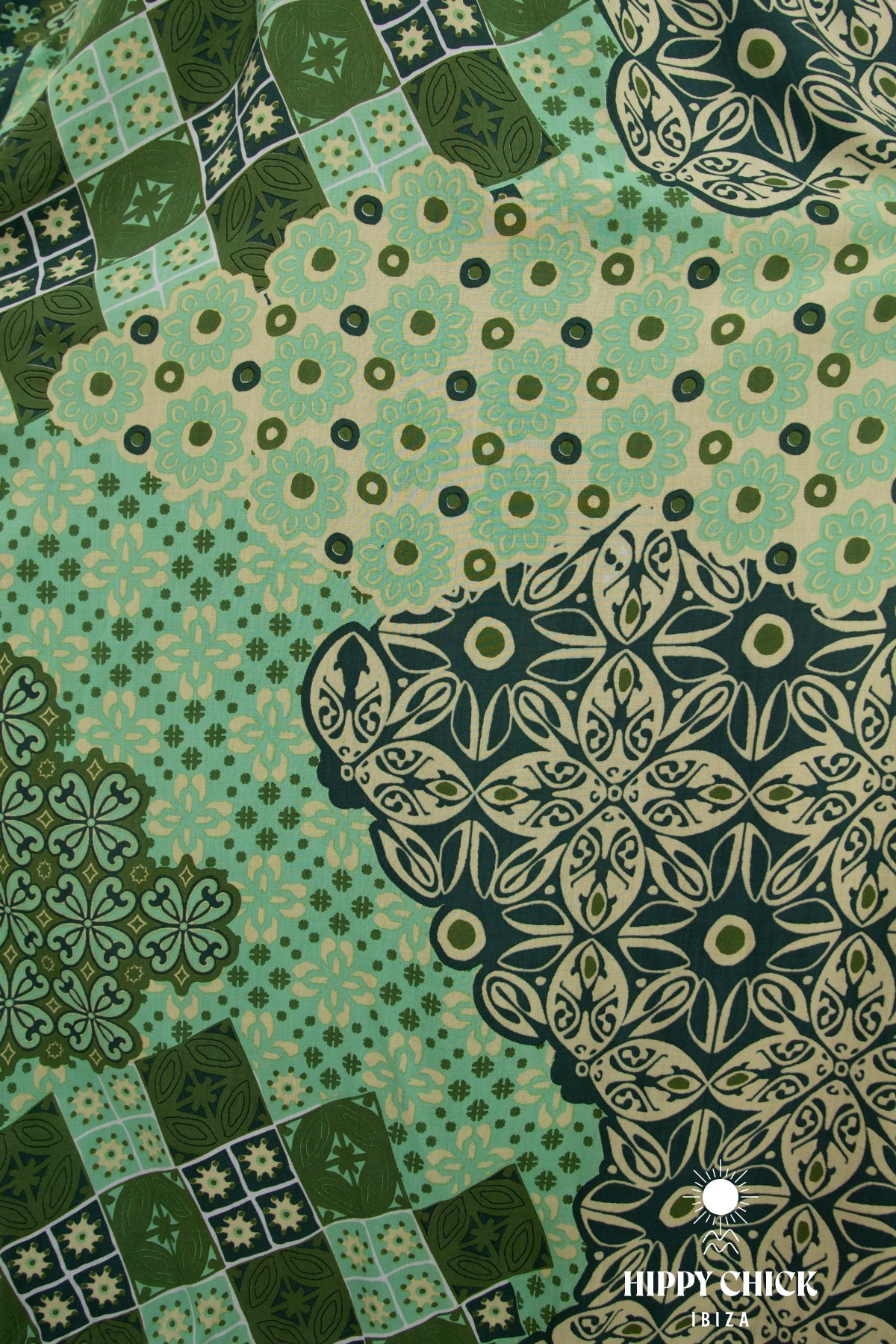 Celosia Long Dress // Patchwork Print