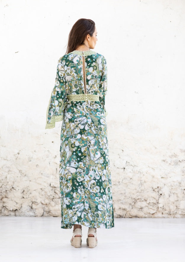  Cora Kaftan // Gertrudis Print - Verde