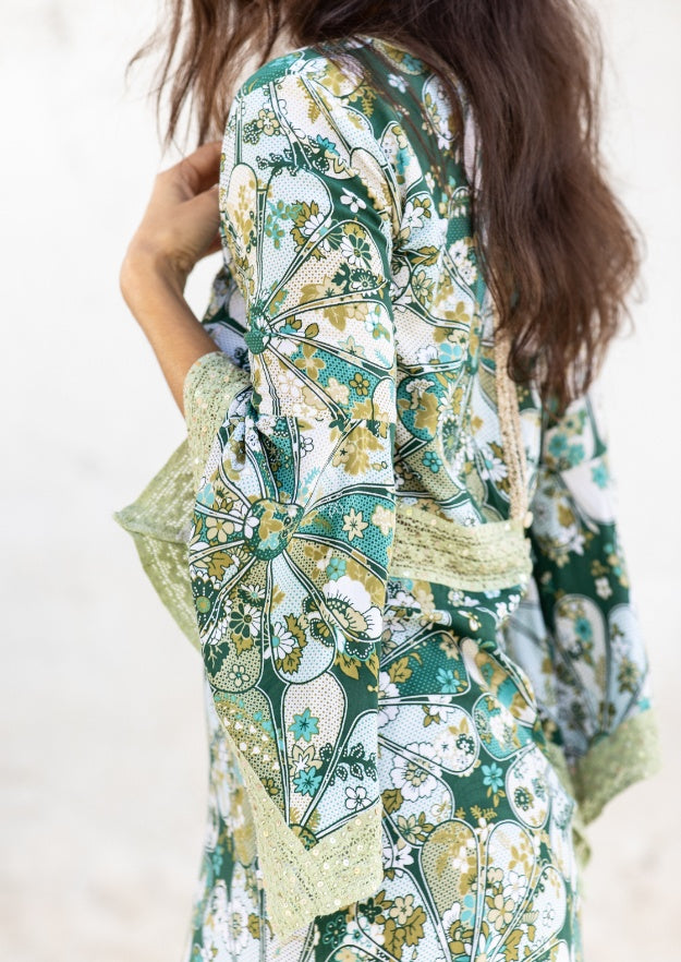 Cora Tunic Dress // Gertrudis Print– Verde