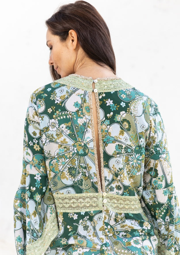 Cora Kaftan // Gertrudis Print - Green