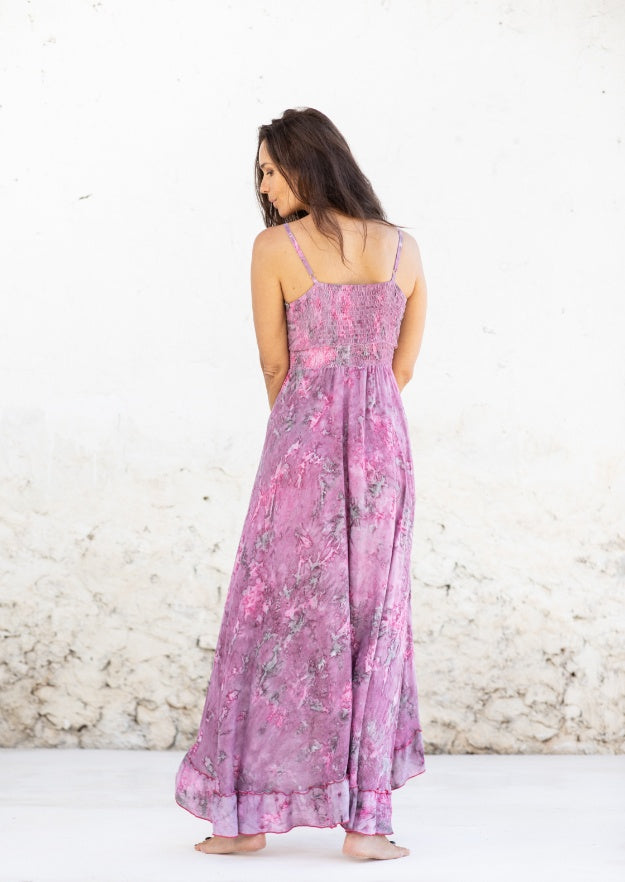 Eda Boho Dress // Molí Tie Dye - Rosa 