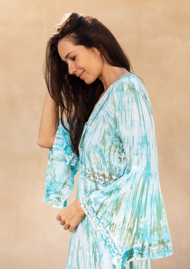 Cora Kaftan // Tanit Tie Dye - Verde