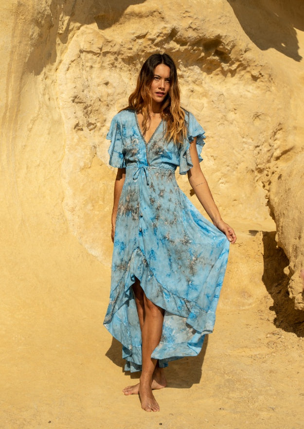 Rani Dress // Molí Tie Dye - Blue