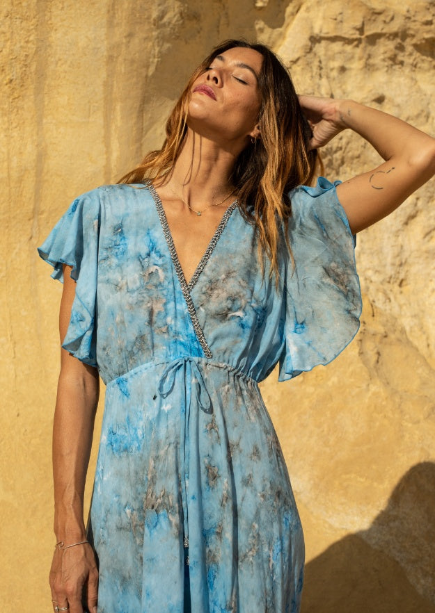 Rani Dress // Molí Tie Dye - Blue