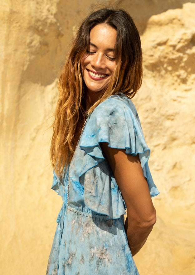 Rani Play Dress // Molí Tie Dye - Azul 