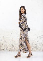 Cora Kaftan // Gertrudis Print - Terre cuite