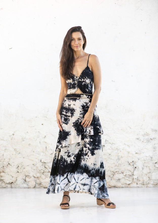 Abai Dress // Carbo Tie Dye – Negro