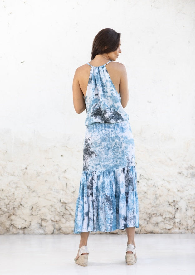 Robe Colette // Salines Tie Dye - Céleste