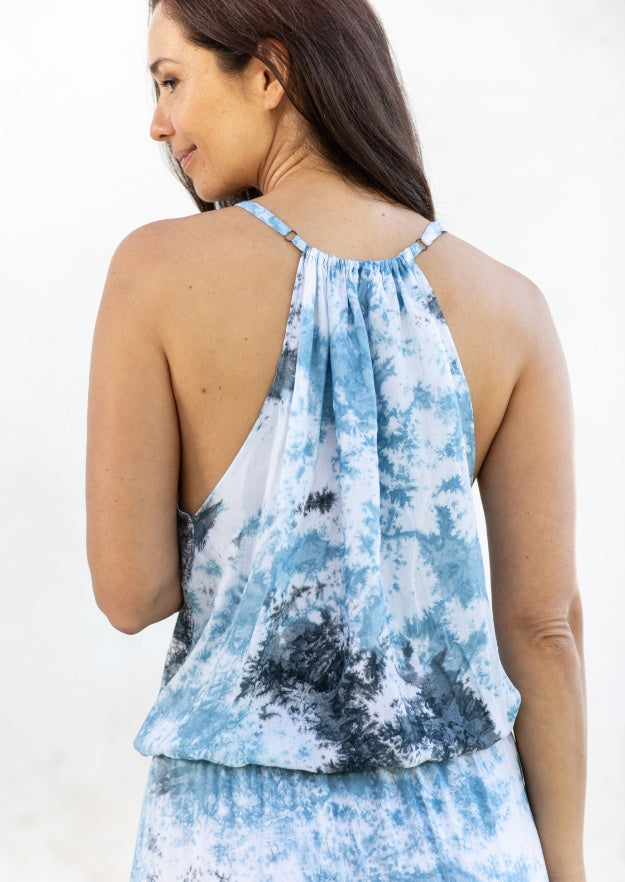 Colette Dress // Salines Tie Dye – Celeste