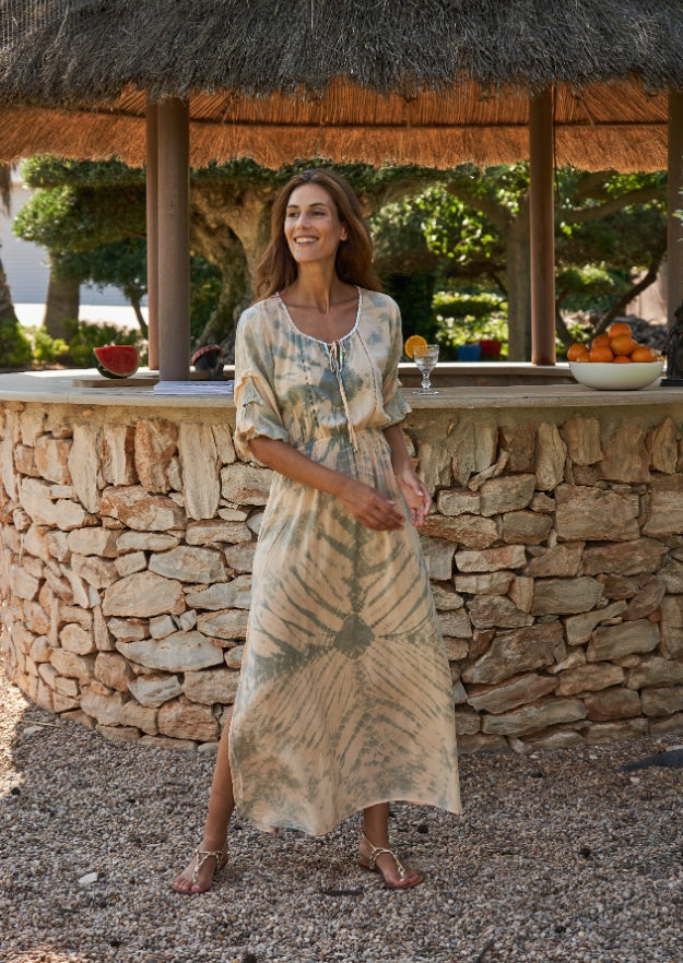 Bella Kaftan // Bassa Tie Dye – Vainilla