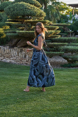 Jacinda Dress // Es Canar Tie Dye - Grey